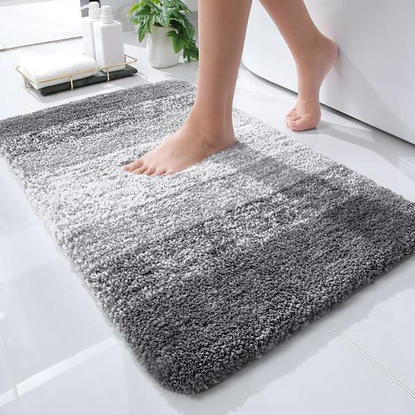 1 stk Mikrofiber Badematte, 40 x 60 cm, Sklisikker Superabsorberende