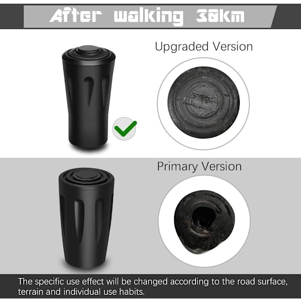12 kpl Kumisuojia Nordic Walking -sauvoille