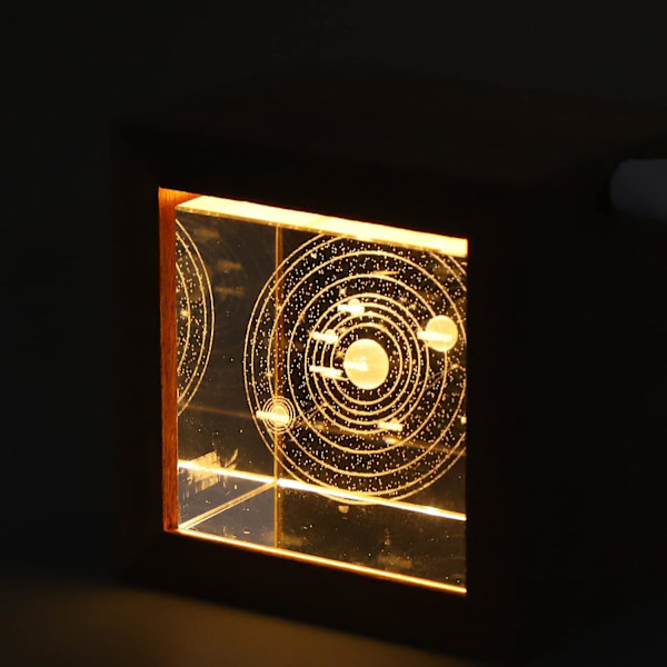 1 kpl LED-valopallo, läpinäkyvä kiiltävä 3D sisätilojen veistos Uusi
