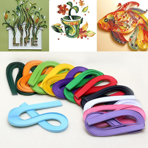 120 strimler Quilling papir 5mm bredde Solid Color Origami papir Diy håndværk Smaragdgrøn
