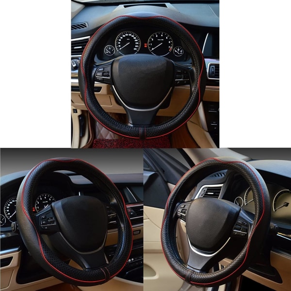 Car Steering Wheel Cover, Non-Slip, Safety, Soft, Breathable,