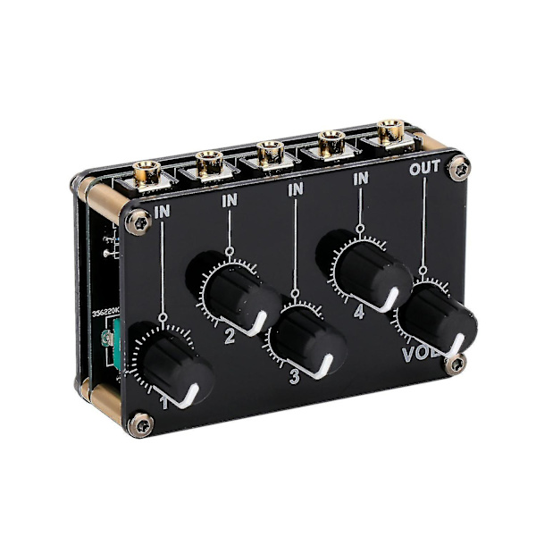 1-i-4-ud Passiv Mixer Modul Mini Stereo 4-kanals Passiv Mixer Lyd Mixer 1 Lyd Indgang Til 4 O 4-i-1-ud