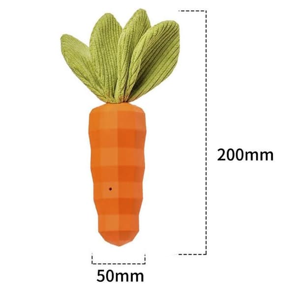 1 st Indestructible Gummi-Hundleksak med Kvitter för Liten Tråkighet