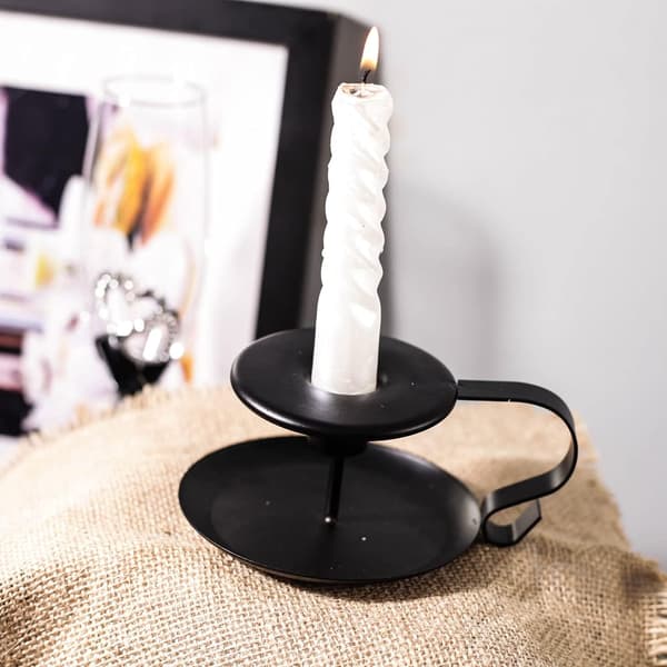 2 stk. Lysestager Vintage Retro Lysestager til Spidse Lys