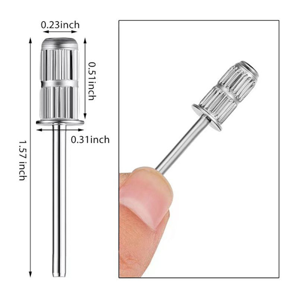 100 st High Quality Sleeve Bits för Nagelfilning och Nagelbandspushning