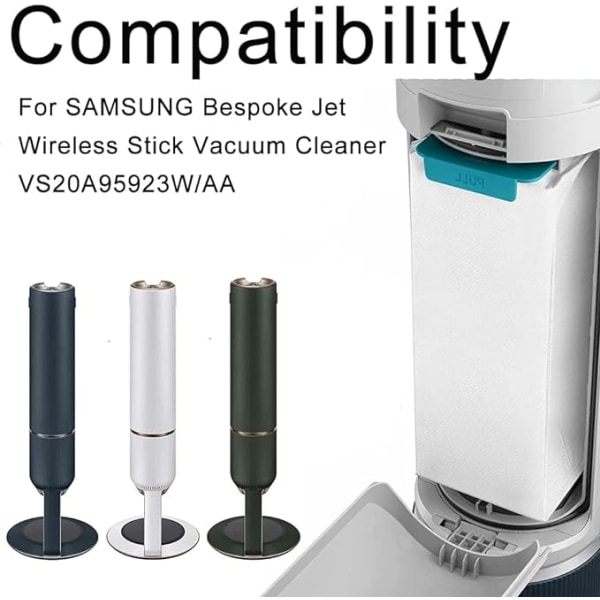 4 x Sopii Samsung BESPOKE VS20A95923W Air Jet johdottomaan sauvaan