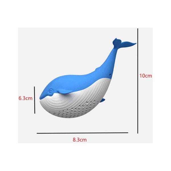 Hval Te-brygger Sød Styling Silikon Te Læk Personlighed