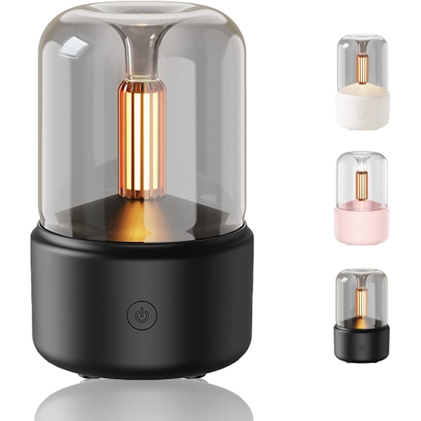 Aromaterapi Diffusorer, 120ml Essensielle Olje Diffusorer, Luftfukter med Lys