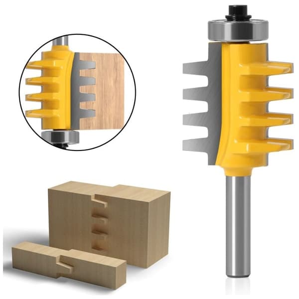 8mm skaft räls finger reversibel fogfog lim bit kon tenon