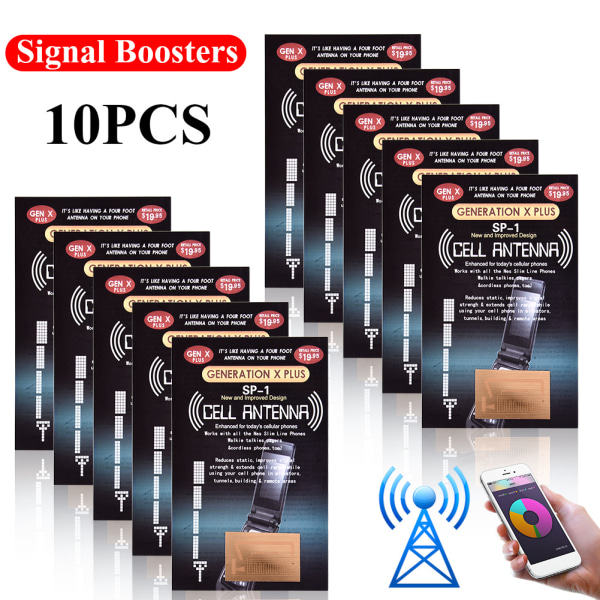 10 stk SP-1 mobiltelefon signalforsterkningsplaster datamaskin