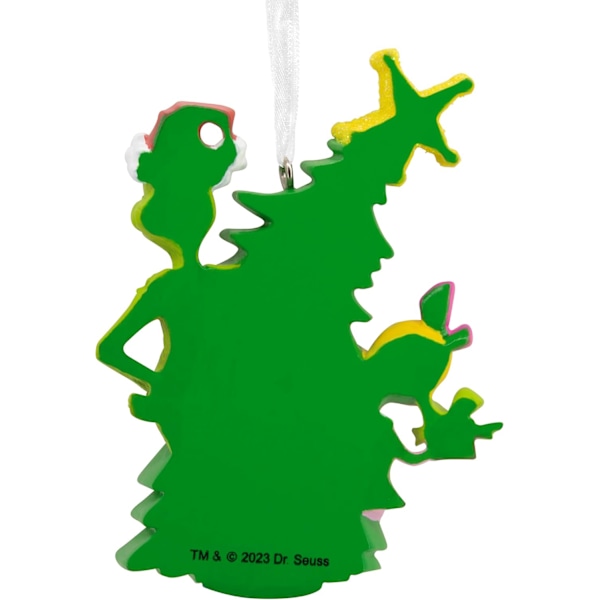Dr. Seuss's Hurtigrinden Stjäl Julen! Grinch med Cindy Lou Who Julgranspynt