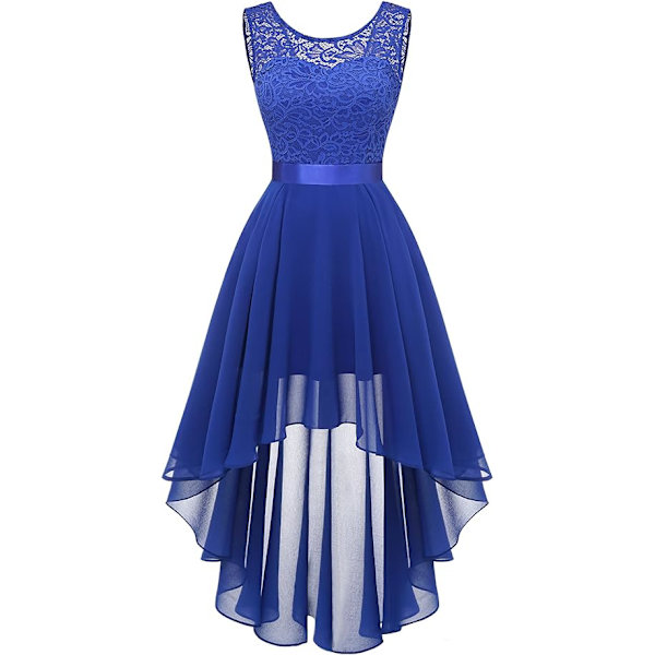 (l)sininen Naisten Cocktail- ja Prom-mekko Pin Up Pitsi Shifonki