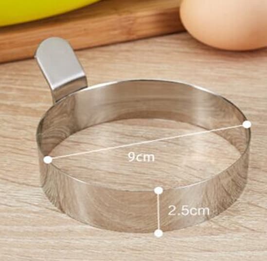 Egg Ring i Rustfritt Stål, Runde Egg Stekeringer, Non-Stick Matlaging
