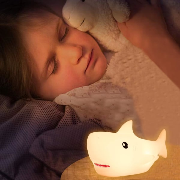 1 Pack Söt Shark Night Light, Shark Lights för Baby Boy Girls