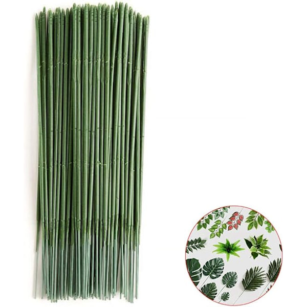 100 Plastblomsterstilker, Kunstige Blomsterstilker, Kort Strand