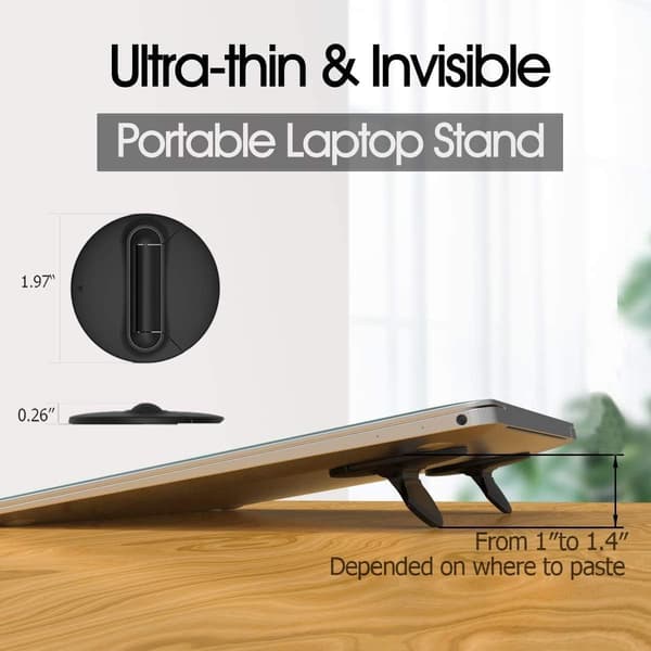 Bärbart Laptopställ Kompatibelt med MacBook Pro, MacBook, MacBook Air, Tablets, 1 Set