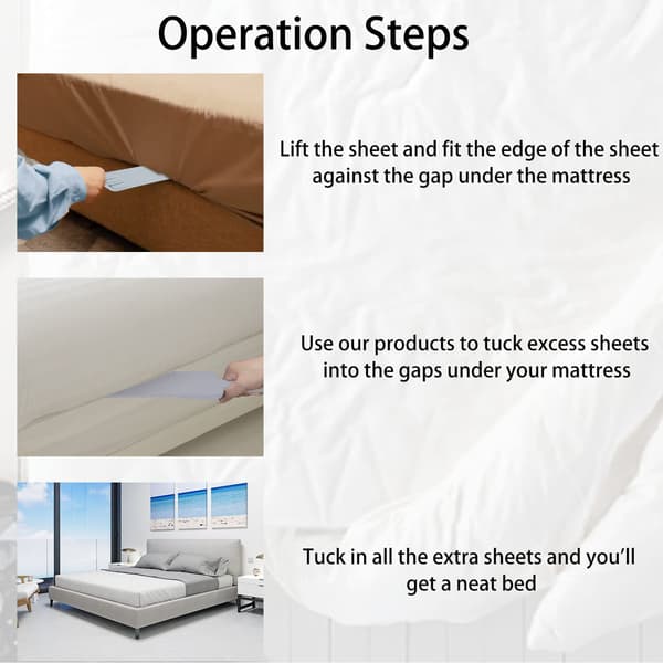 1 stk Sengetøy Folding Tool Organizer Tool Sheet Tuck-In Tool