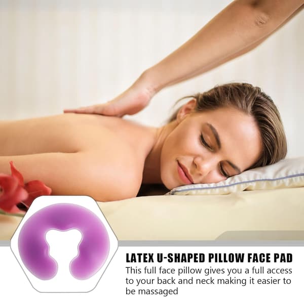Silikonkudde för ansiktsmassage, ansiktsner, spa-massage