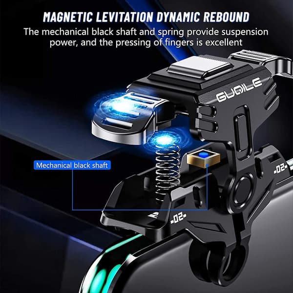 PUBG Mobile Game Controller Trigger, [2021 Opgraderet Version] Game Controller Triggers Følsom Skydespil Gamepad Joystick Trigger til PUBG/Rules of Su
