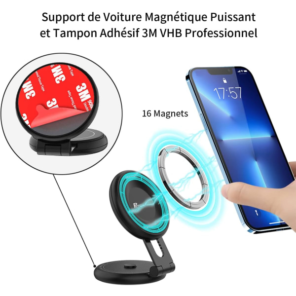 Magnetisk Biltelefonhållare för Tesla Model 3/Y/Mustang Mach-E