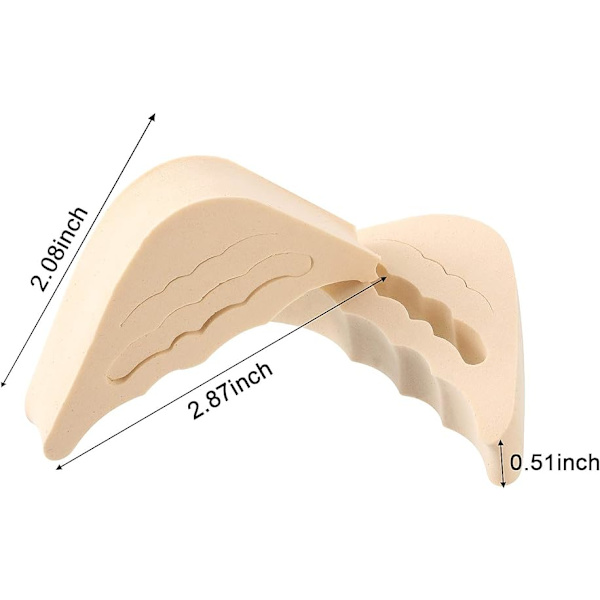 4 Par (beige) Justerbara Skofyllningar Överstora Unisex Skor