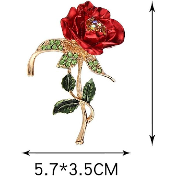 Brosch för Kvinnor, Mors Dag Present, Rosa Diamant Legering Brosch