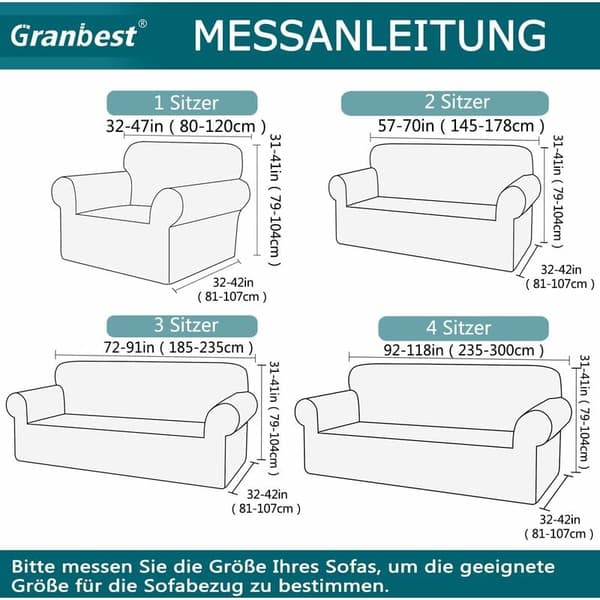 Grå 3-personers moderne sofaovertræk, Jacquard, elastisk, til stue, ideel som beskyttelse mod hunde og kæledyr