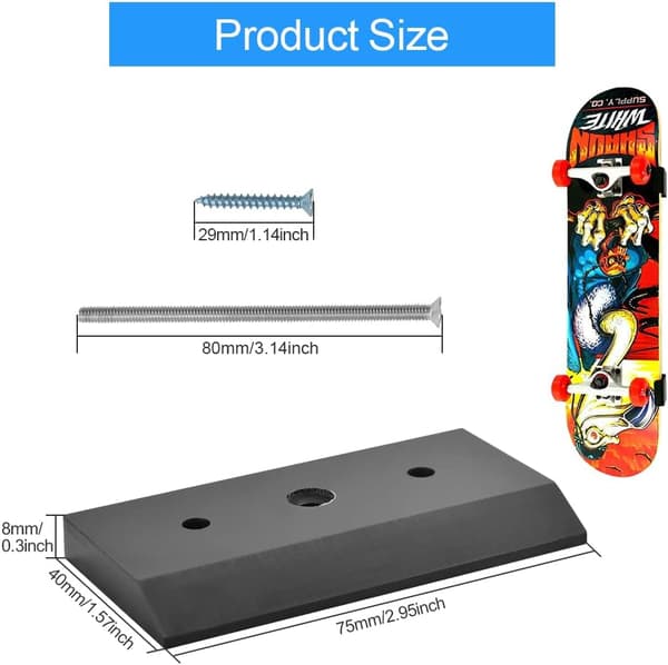 2 stk Skateboardstativ Skateboardveggmontering Skateboardvegg