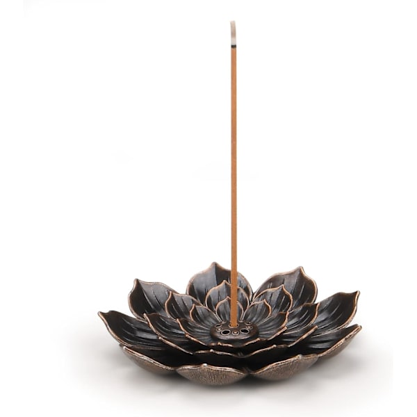 Lotus Røgelsesholder Messing Pinde Røgelsesbrænder Kegle Røgelse