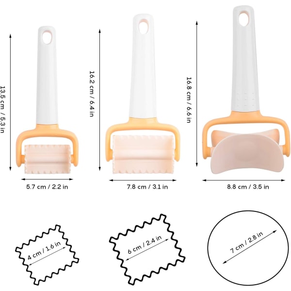 Kakeformer, 3 deler Plast Kakeformsett Multifunksjonell C