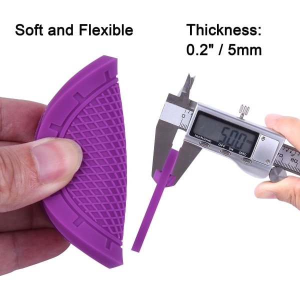 4 kpl Violetit 7 cm Auton Aluslaatat, Liukumattomat Universaalit Auton Sisätilat