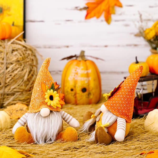 Juldekorationsserie - Dock Thanksgiving Stickad Hatt