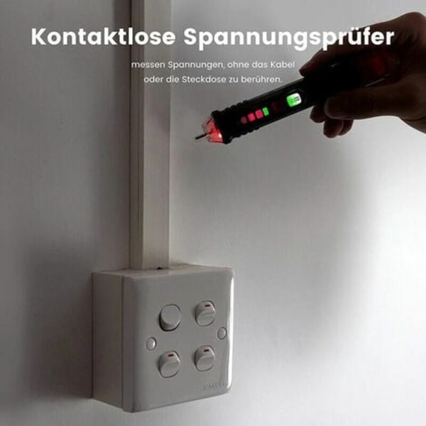 Beröringsfri spänningstestare/Trasig kabellokalisator/Strömtestare, C