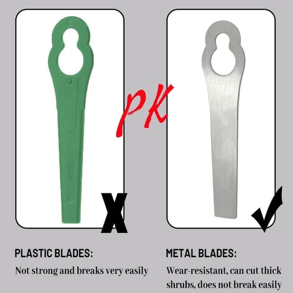 (82*2mm, 1 stk per pakke), gressklipperblad, metall