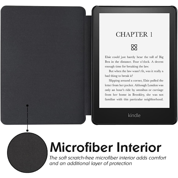 Kindle-fodral, tunt och lätt vikbart skyddande fodral - Tyg (Rosa)