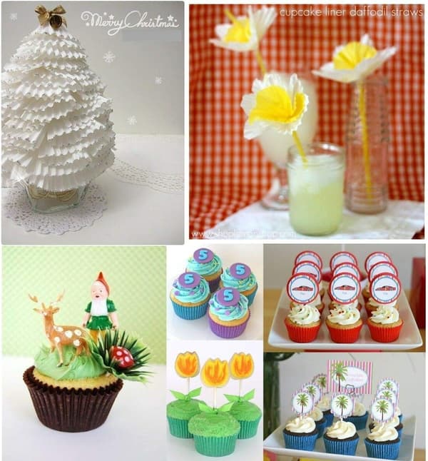 500 stk. Cupcakeforme, Cupcakepapir, Engangs Papirkopper