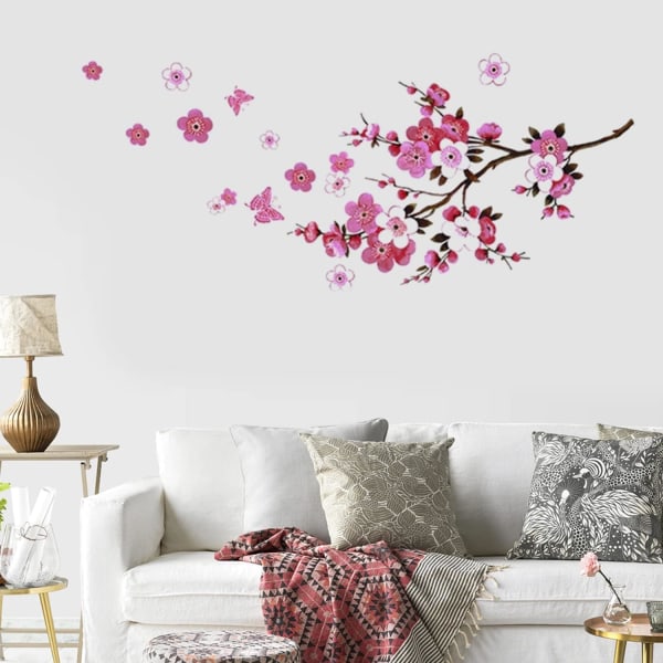 Sakura Blossom Wall Stickers - Avtagbart Cherry Blossom Tree