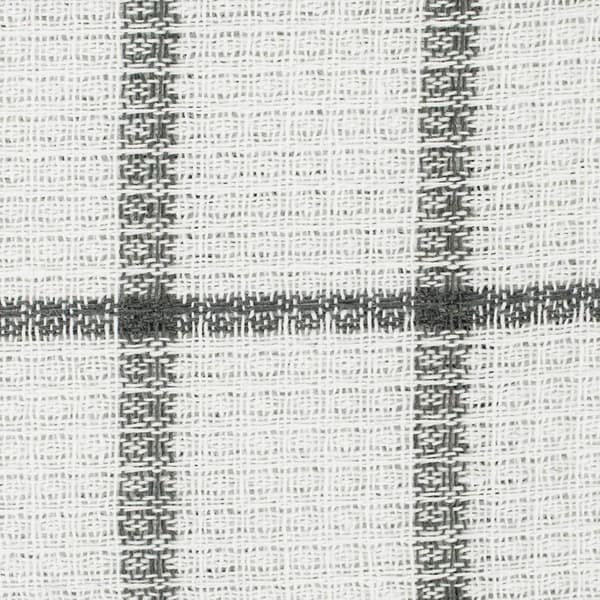 Dishcloths Collection Windowpane Dishrag Set, 12x12, Hvit/Grå Stripe, 6 stykker