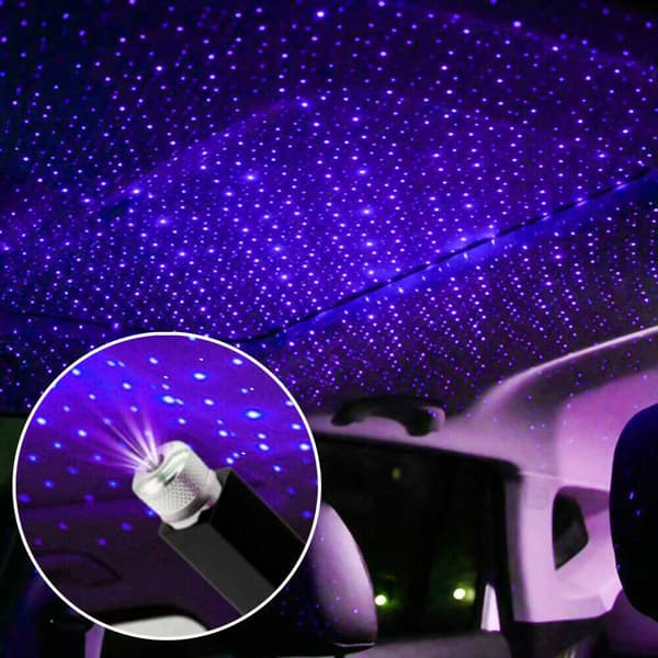 1 stk USB Bil Stjernehimmel Lys Full Himmel Stjerne LED Projeksjon
