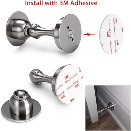 1 stk Sterk Magnetisk Dørstopper Metall Heavy Duty Dørstopper