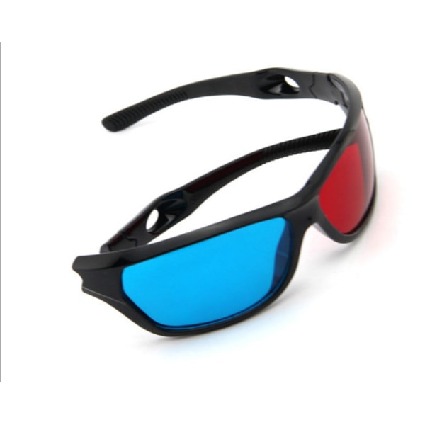 3D Röd/Cyan (Anaglyf 3D-glasögon) Kvalitets 3D-glasögon för PC 3D