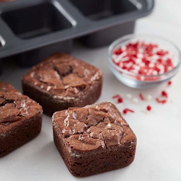 Brødform, Brownieform, 6-Huls Non-Stick Kvadratisk Muffinform, 6