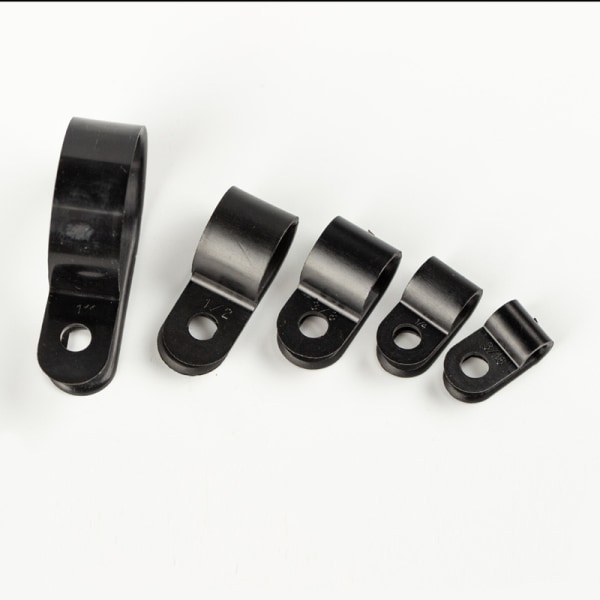 sourcing map 200 stk R-type nylon kabelclips til ledningsstyring