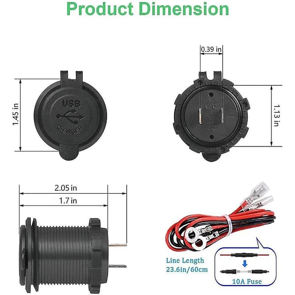 2-pack PD Type-C USB-billadapter och QC 3.0 snabbladdare