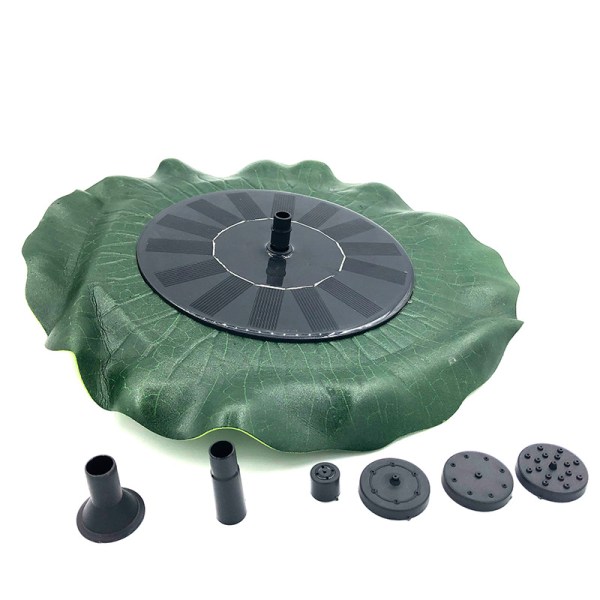 1 stk Solar Fountain Vandpumpe Flydende Lotus Leaf Vandpumpe