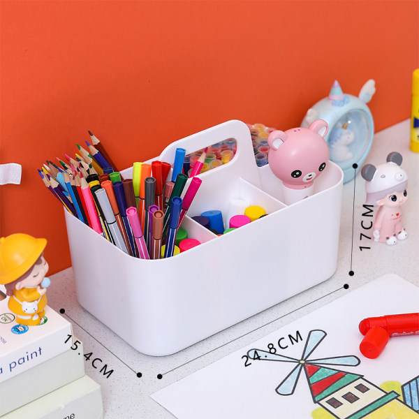 ideal storage box for office supplies - plastic pencil pot with