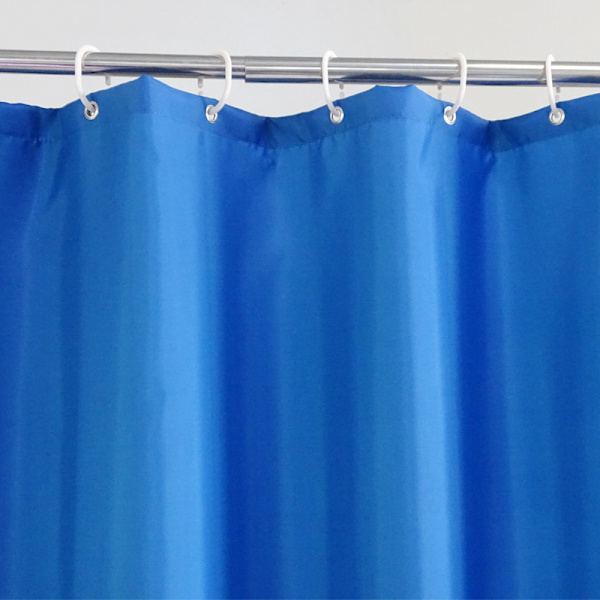 Blå Polyester Vanntett Dusjforheng 80*180cm Ensfarget