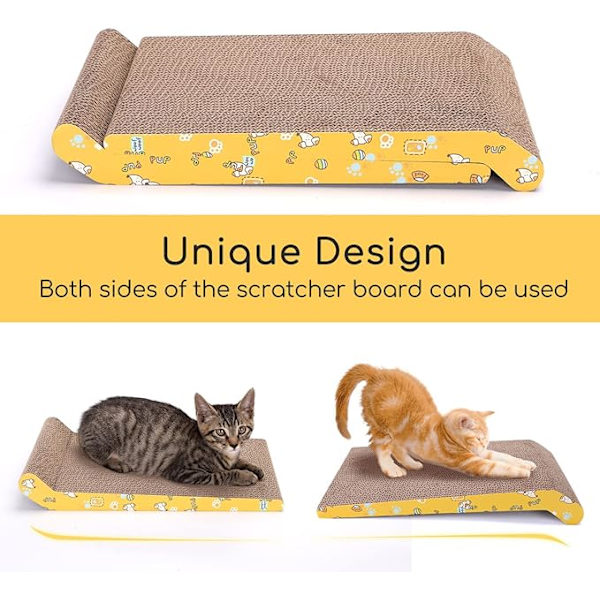 1 Stykke Pappa Katt-Ripebrett Reversibelt Buet Pappa