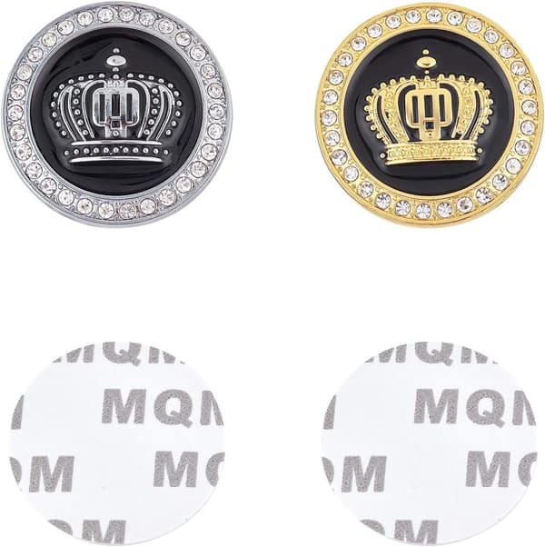 2 st 3D Prinsesskronor Legering Metall Bilsticker Prinsesskronor