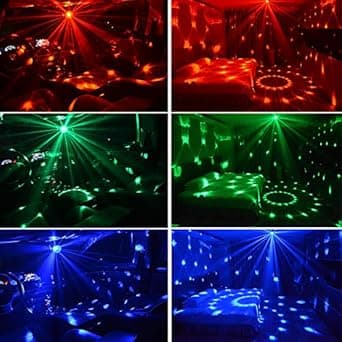 Discokule Lys Partylys DJ Discolys, LED Mini Farger